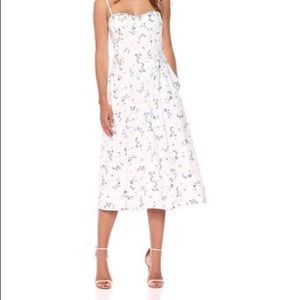 NWT Rebecca Taylor White Midi Dress Sz 4